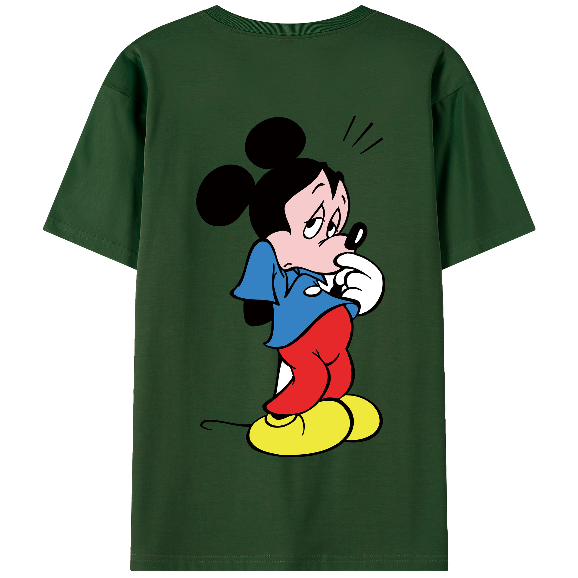 （画像用） ミッキーマウス Mickey Mouse 綿100％半袖Tシャツ（背面プリント）